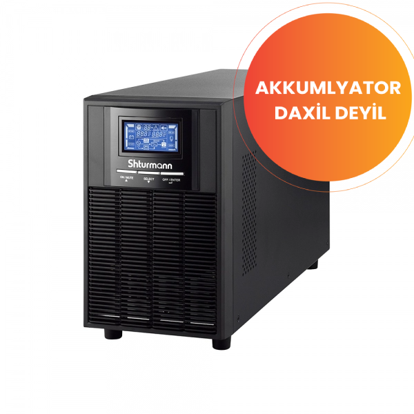 SHTURMANN  WINNER PRO+ 2KVA TOWER ONLINE UPS 2000VA 1800W WITHOUT BATTERY  12V7AH 4pcs USB PORT,LCD 221264-00G